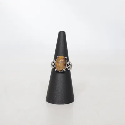 Ring (Zilver, Bruin) Onbekend materiaal