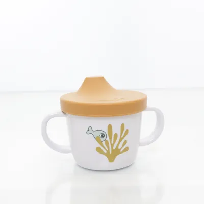Sippy cup (White, Orange) from Done by Deer