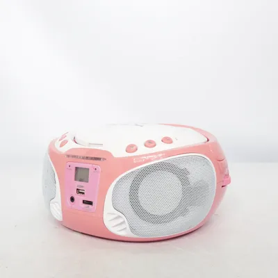 CD-afspiller (Pink, Hvid) fra Lenco