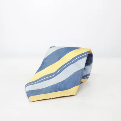 Cravate (Bleu, Jaune) de Andrew's Ties Coton, Soie