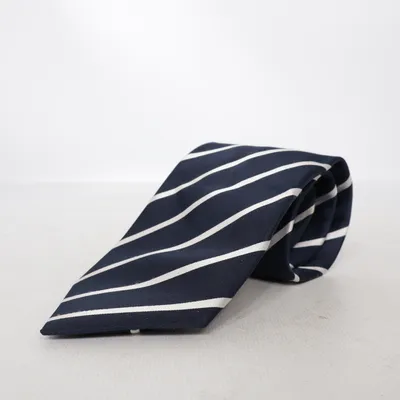 Cravate (Bleu, Blanc) de Royal class Soie