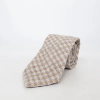 Tie (Brown, Gray) from AD 56 Milano Angora, Cashmere, Mink, Wool