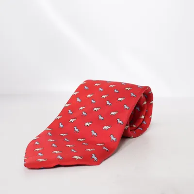Slips (Röd, Flerfärgad) från Andrew's Ties Silke