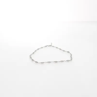 Fotlänk (Silverfärgad) Okänd metall