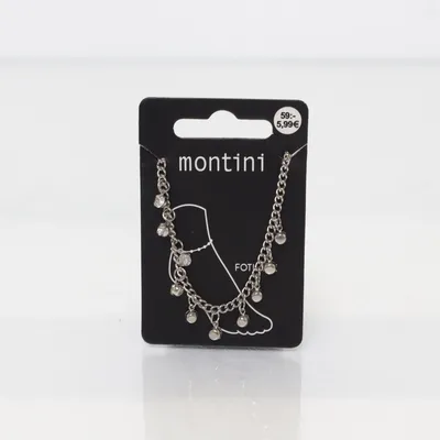 Fotlänk (Silverfärgad) från Montini Okänd metall