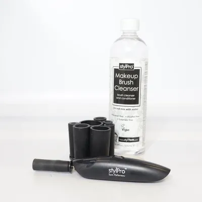 Nettoyeur pour pinceau à maquillage (Noir, Transparent, Transparent) de StylPro