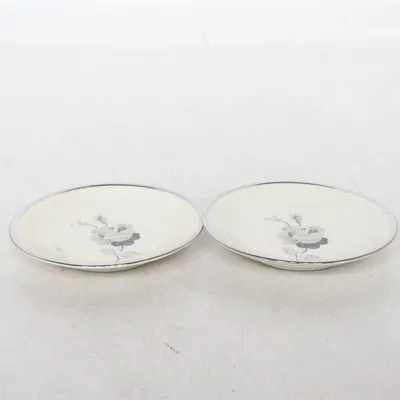 Small plate (White, Black) from Kobenhavns Porcellains Maleri