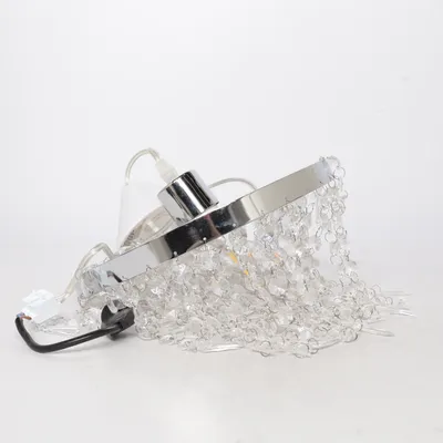 Chandelier (Silver, Transparent, White)