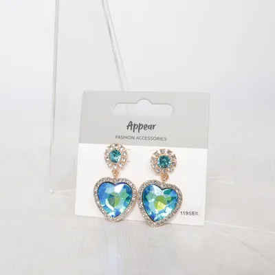 Earrings (Blue, Gold) from Appear Unknown metal