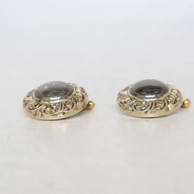 Cufflinks (Gold, Gray) Unknown metal