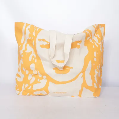 Canvas bag (Beige, Orange) from La Biosthetique