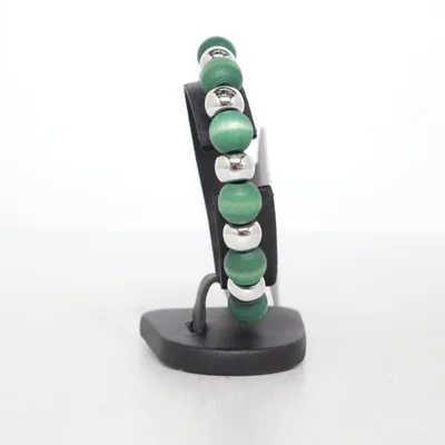 Bracelet (Vert, Argent) de Aarikka Acier inoxydable, Bois