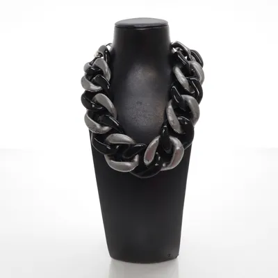 Halsband (Svart, Silverfärgad) från Made in italy Okänd metall