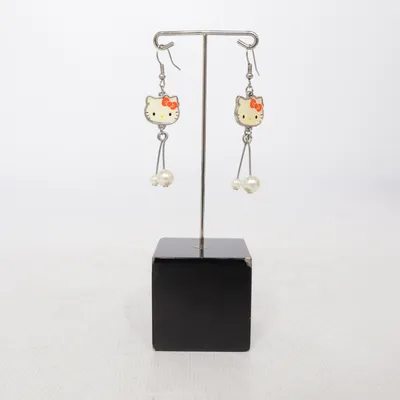 Earrings (White, Multicolored) from Hello Kitty by Sanrio Unknown metal
