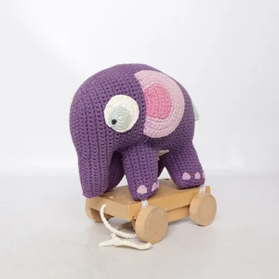 Pull toy (Elephant) from Sebra Cotton