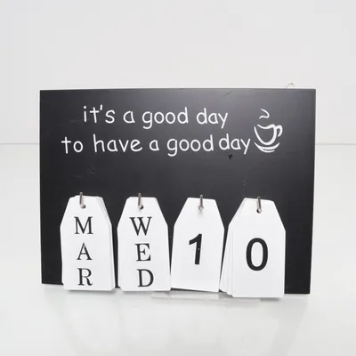 Eeuwigdurende kalender (Zwart, Wit)