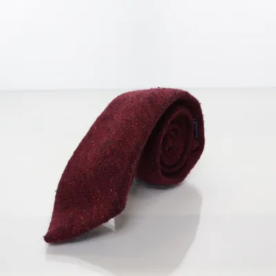 Stropdas (Rood) van Charles Tyrwhitt Nylon, Zijde, Wol