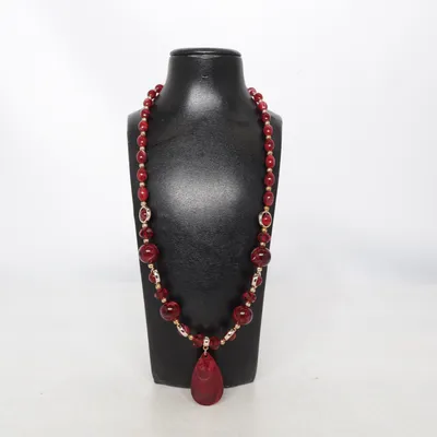 Necklace (Red) Unknown metal