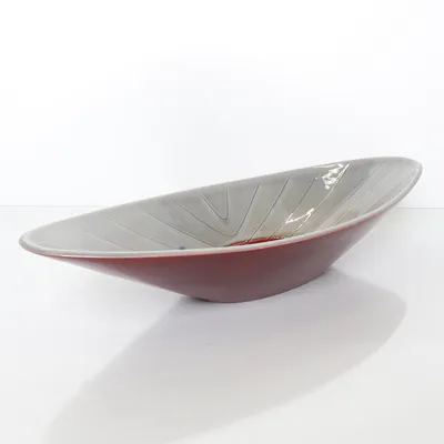 Serveringsskål (Grå, Röd) från Rörstrand