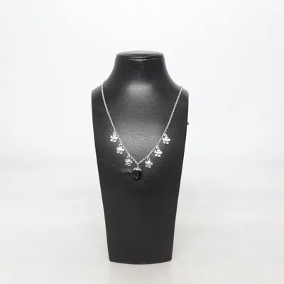 Necklace (Silver, Black) from Pilgrim Unknown metal