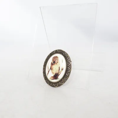 Broche (Beige, Bruin, Goud) van Bijou Brigitte Onbekend materiaal