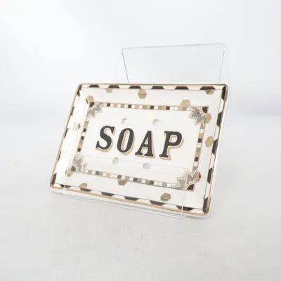 Soap dish (Black, White, Gold)