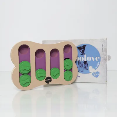 Hundleksak (Brun, Lila, Grön) från Zooplus