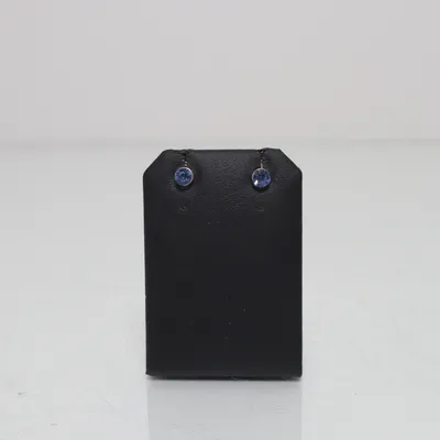 Oorbellen (Blauw, Zilver) Onbekend materiaal
