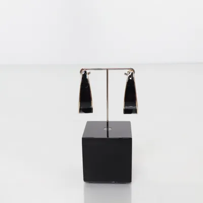 Earrings (Black, Gold) from Fire & Glory Stainless steel