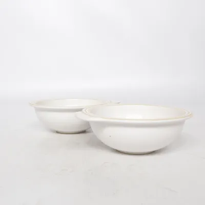 Bowl (White, Beige) from Höganäs Keramik