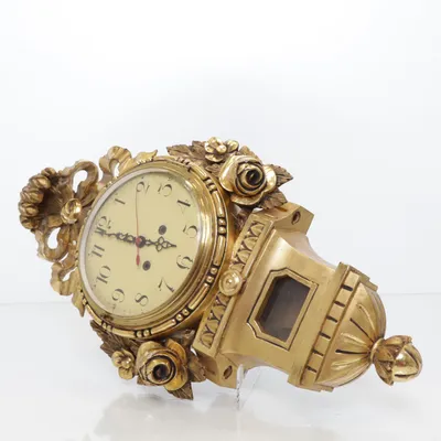 Wandklok (Goud)