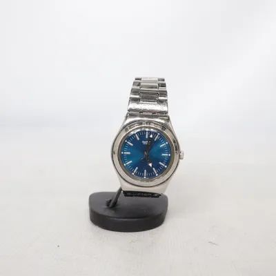 Armbåndsur (Sølv, Blå) fra Swatch