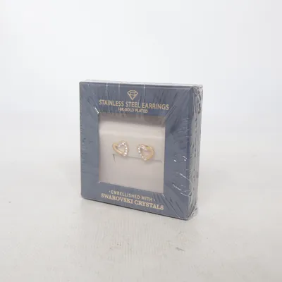 Earrings (Gold) from Swarovski Stainless steel, Gold