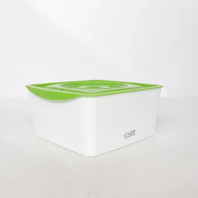 Water bowl (Green, White) from Catit