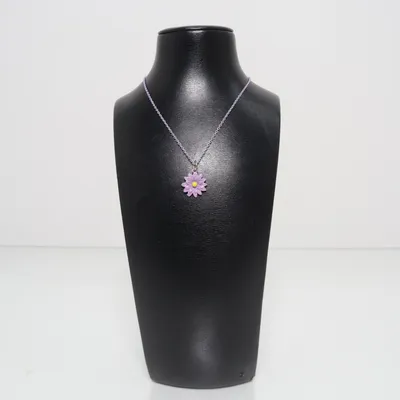 Ketting (Lila, Geel, Zilver) Onbekend materiaal