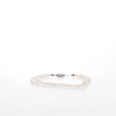 Fotlänk (Vit) Silver