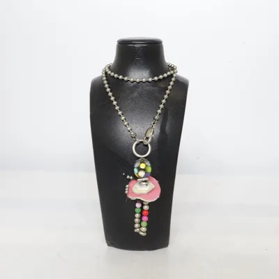 Collier (Argent, Multicolore) Métal inconnu