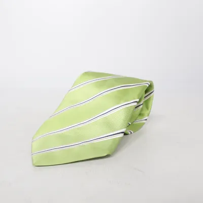 Cravate (Vert, Blanc, Bleu) de Hemley Soie