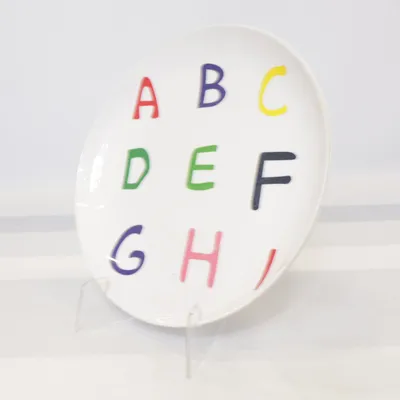 Tallrik (Vit, Flerfärgad) från Bruka Design