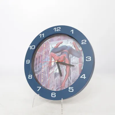 Wall clock (Blue, Multicolored) from Marvel Spiderman