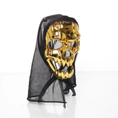 Maskeradmask (Guldfärgad, Svart)