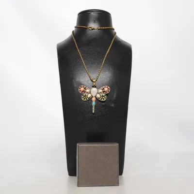 Necklace (Brown, Multicolored) Unknown metal