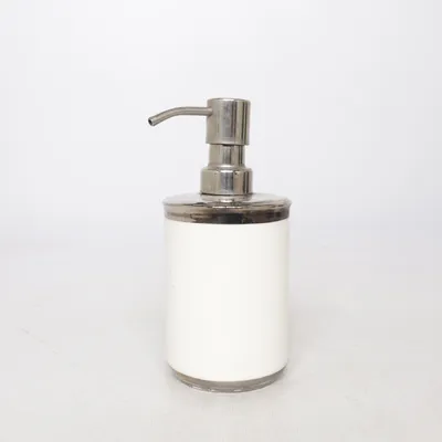 Soap dispenser (White, Silver) from H&M Home