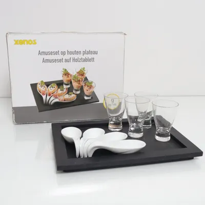 Serviesset (Zwart, Wit) van Xenos