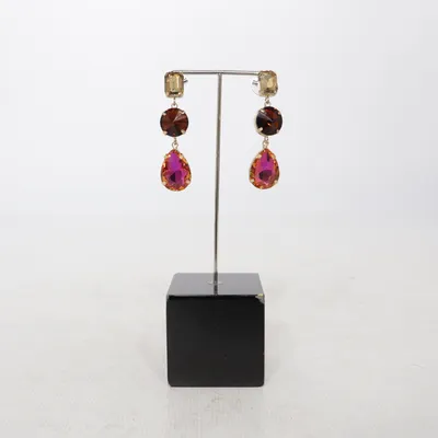 Boucles d'oreilles (Or, Multicolore) Métal inconnu