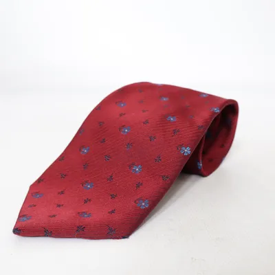 Cravate (Rouge, Bleu) de Abrams Soie