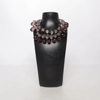 Collier (Violet, Transparent) Verre