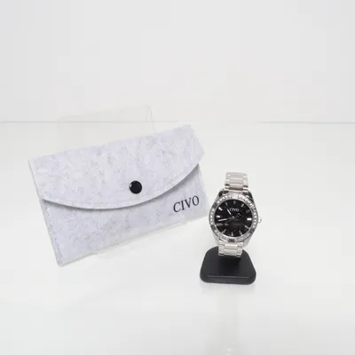 Armbandsur (Silverfärgad, Svart) från CIVO