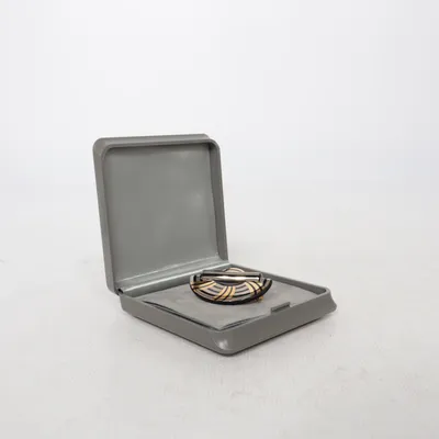 Brooch (Black, Silver, Gold) from Rosenthal Unknown metal
