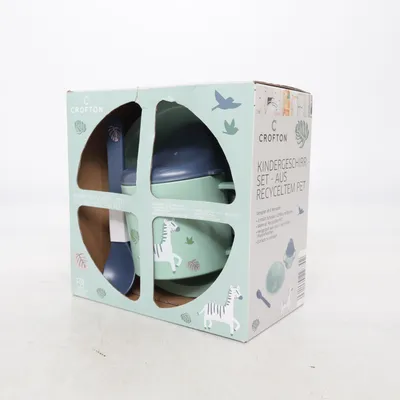 Children's dinner sets (Green, Blue, Multicolored) from Crofton Recycled polyester